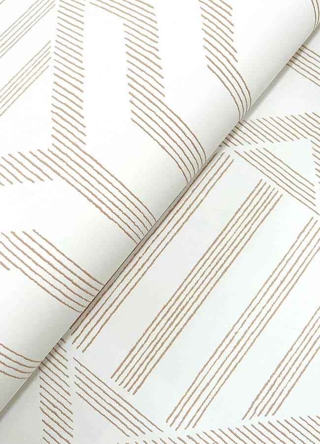 Essex Wheat Geometric Wallpaper - York Wallcoverings - 4147-27404 - York Wallcoverings Wallpaper