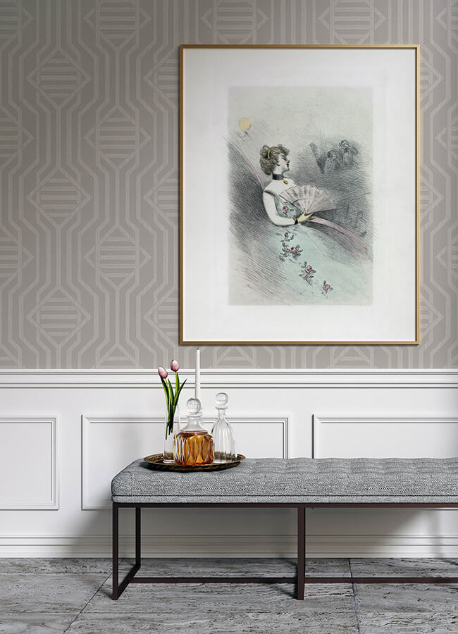 essex-light-grey-geometric-wallpaper-york-wallcoverings-4147-27405 - York Wallcoverings Wallpaper