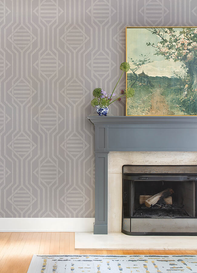 essex-light-grey-geometric-wallpaper-york-wallcoverings-4147-27405 - York Wallcoverings Wallpaper