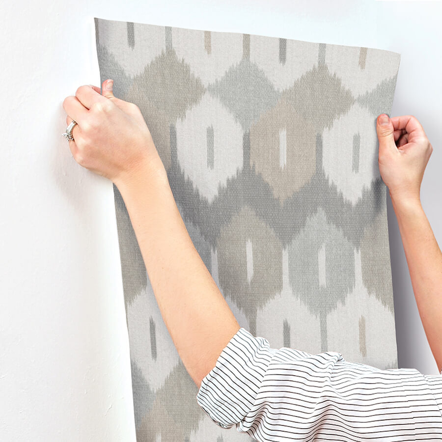 abilene-neutral-ikat-wallpaper-york-wallcoverings-4147-27409 - York Wallcoverings Wallpaper