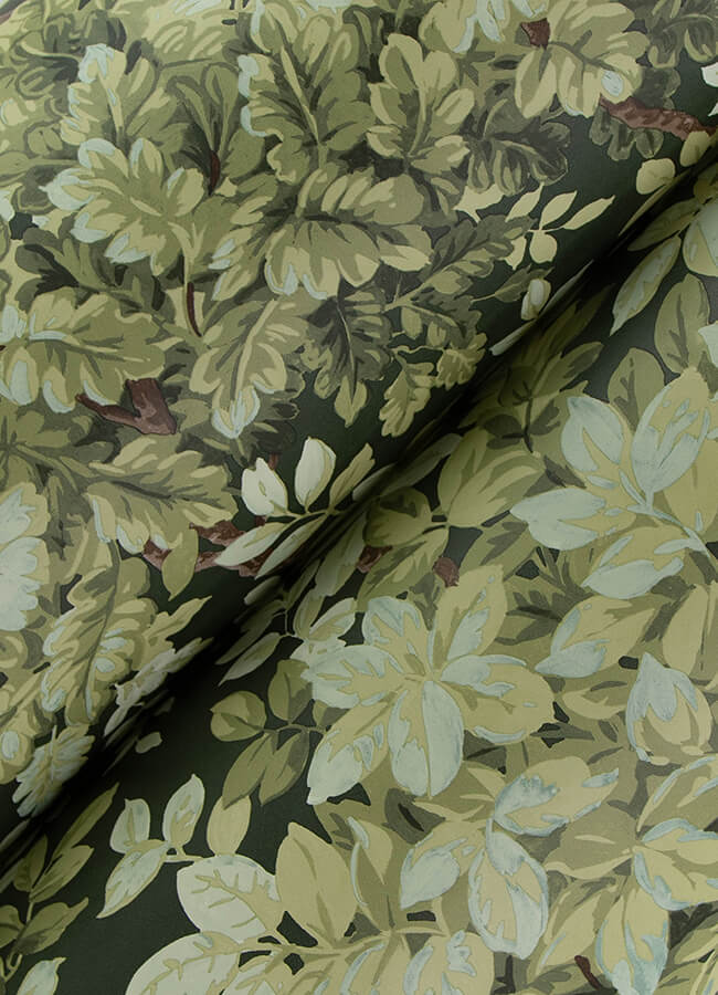 greenwood-dark-green-deciduous-wallpaper-york-wallcoverings-4147-80004 - York Wallcoverings Papel pintado