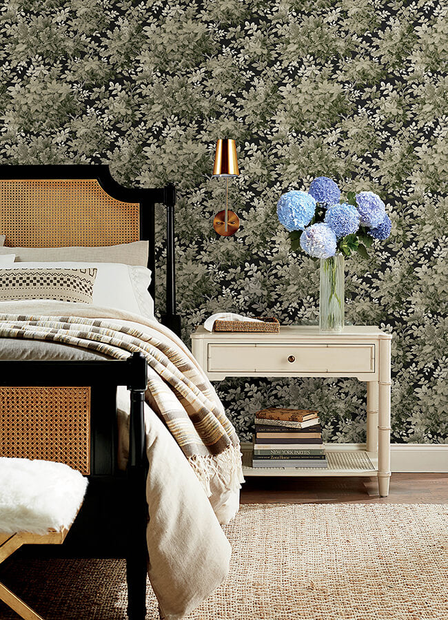 greenwood-black-deciduous-wallpaper-york-wallcoverings-4147-80005 - York Wallcoverings Wallpaper
