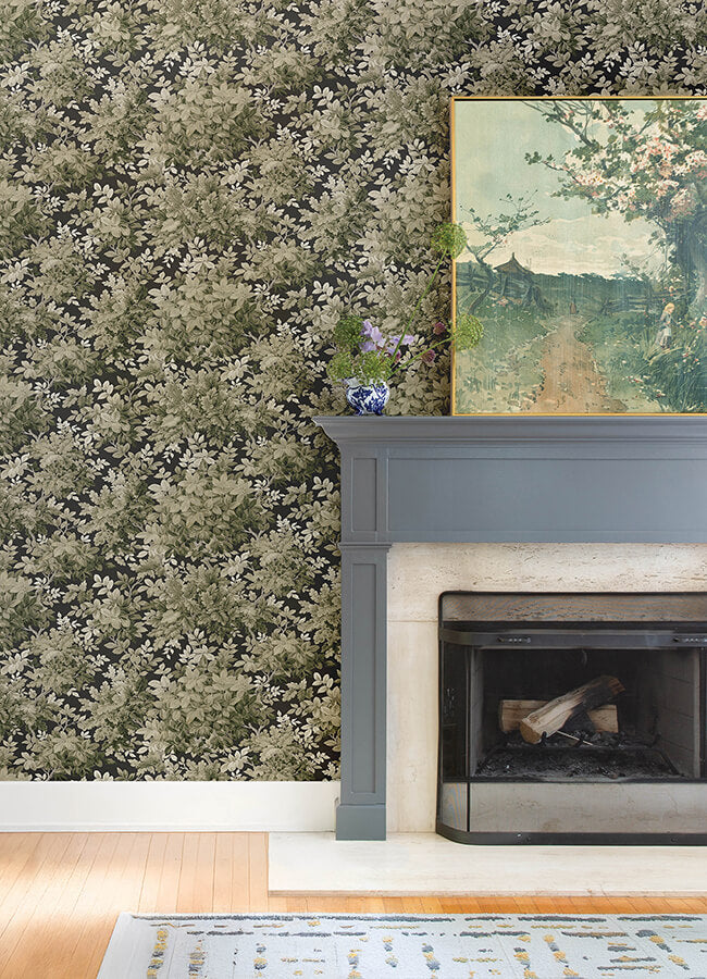 greenwood-black-deciduous-wallpaper-york-wallcoverings-4147-80005 - York Wallcoverings Papel pintado