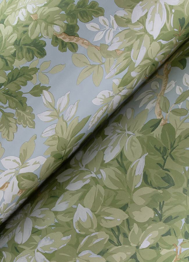 greenwood-light-blue-deciduous-wallpaper-york-wallcoverings-4147-80007 - York Wallcoverings Papel pintado