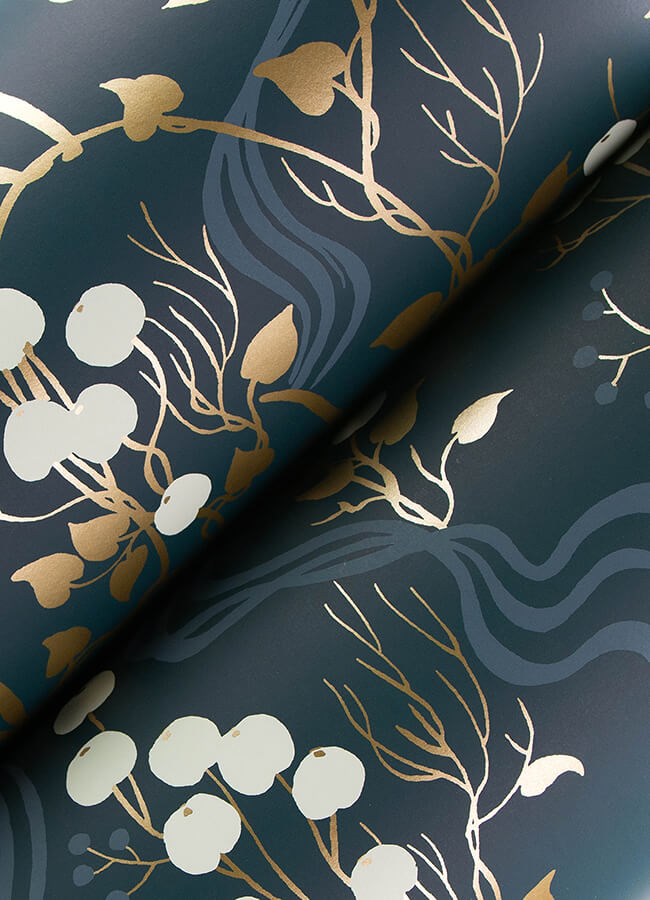 linden-navy-jungle-canopy-wallpaper-york-wallcoverings-4147-80010 - York Wallcoverings Wallpaper