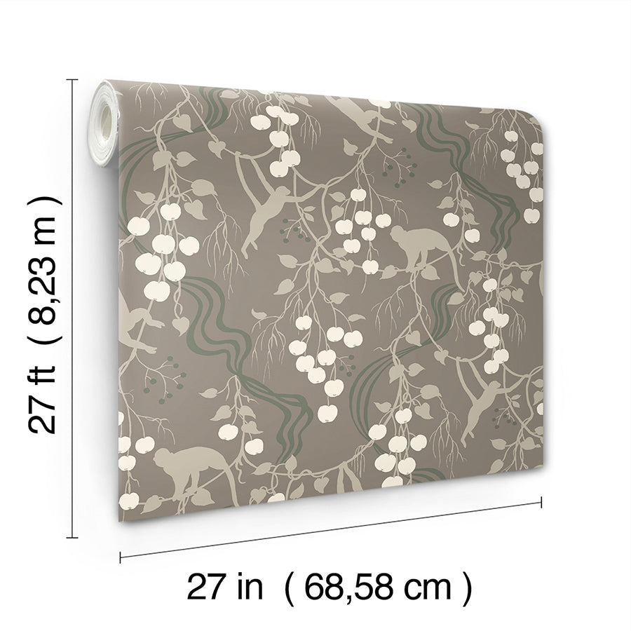 Linden Stone Jungle Canopy Wallpaper - York Wallcoverings - 4147-80011 - York Wallcoverings Wallpaper