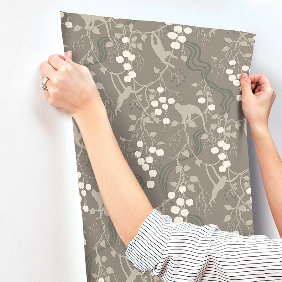 Linden Stone Jungle Canopy Wallpaper - York Wallcoverings - 4147-80011 - York Wallcoverings Wallpaper