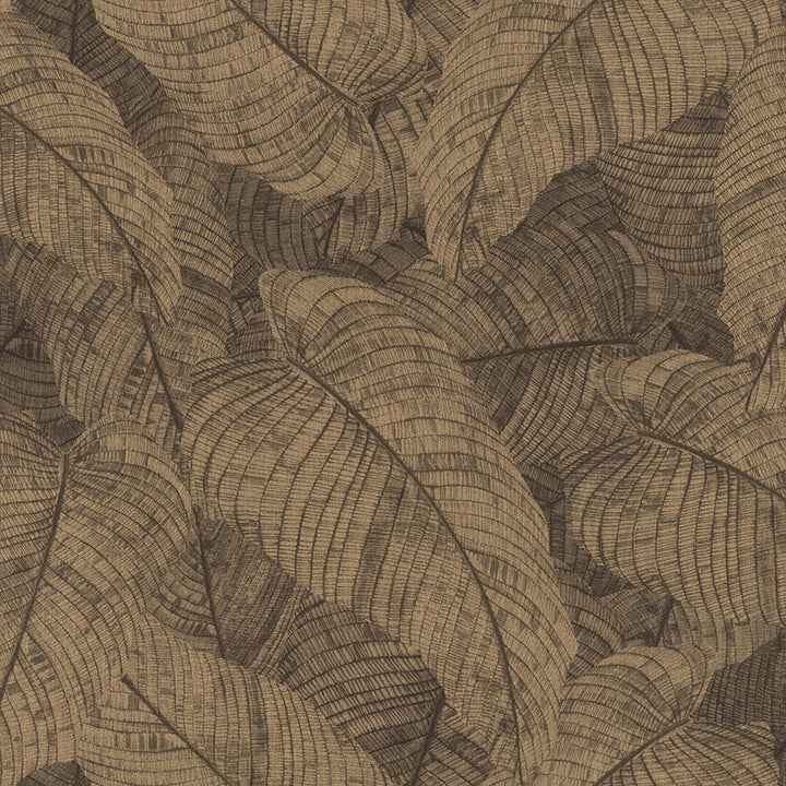 Galner Copper Leaves Wallpaper - York Wallcoverings - RH720570