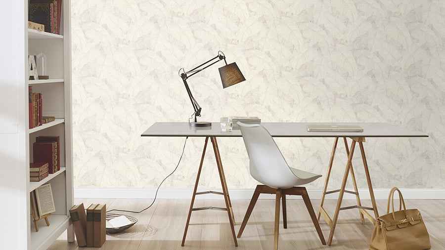 Galner Ivory Leaves Wallpaper - York Wallcoverings - RH720525 - York Wallcoverings Wallpaper