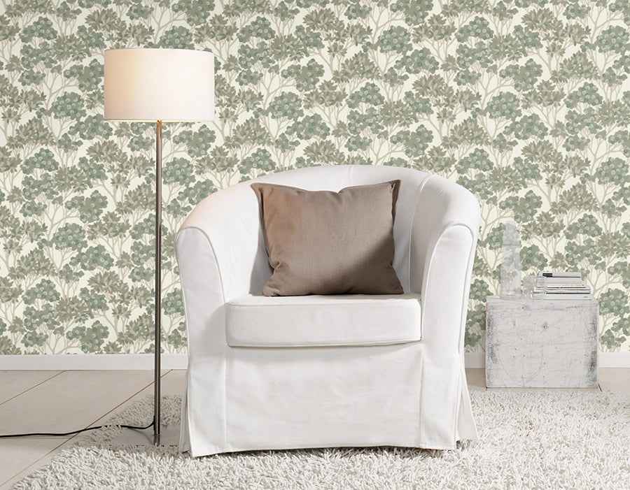Stickley Green Tree Wallpaper - York Wallcoverings - RH580006 - York Wallcoverings Wallpaper