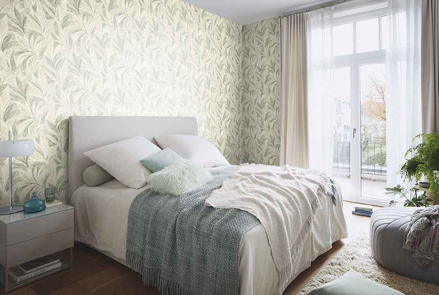 Rennie Moss Leaves Wallpaper - York Wallcoverings - RH547498 - York Wallcoverings Wallpaper