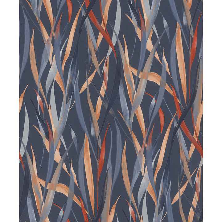 Sway Blue Botanical Wallpaper - York Wallcoverings - RH330236