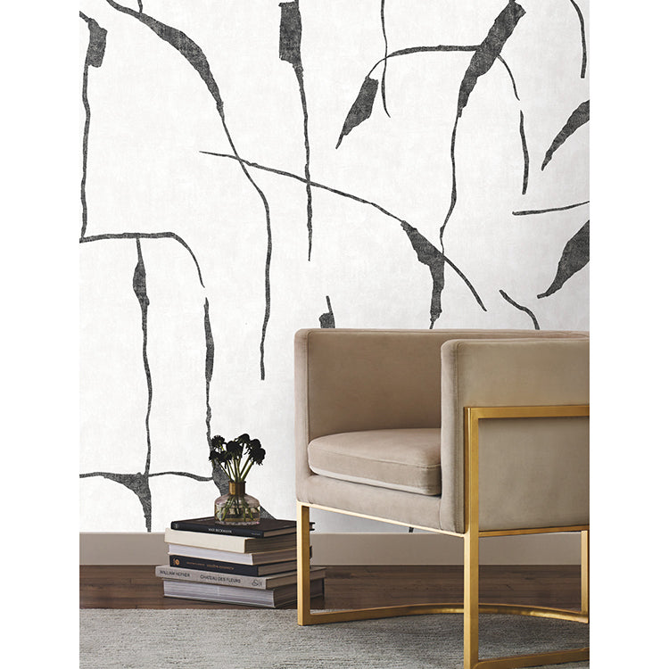 Nikki Chu Ivory Coast Peel & Stick Wall Mural - Grey - York Wallcoverings - RMK12210M