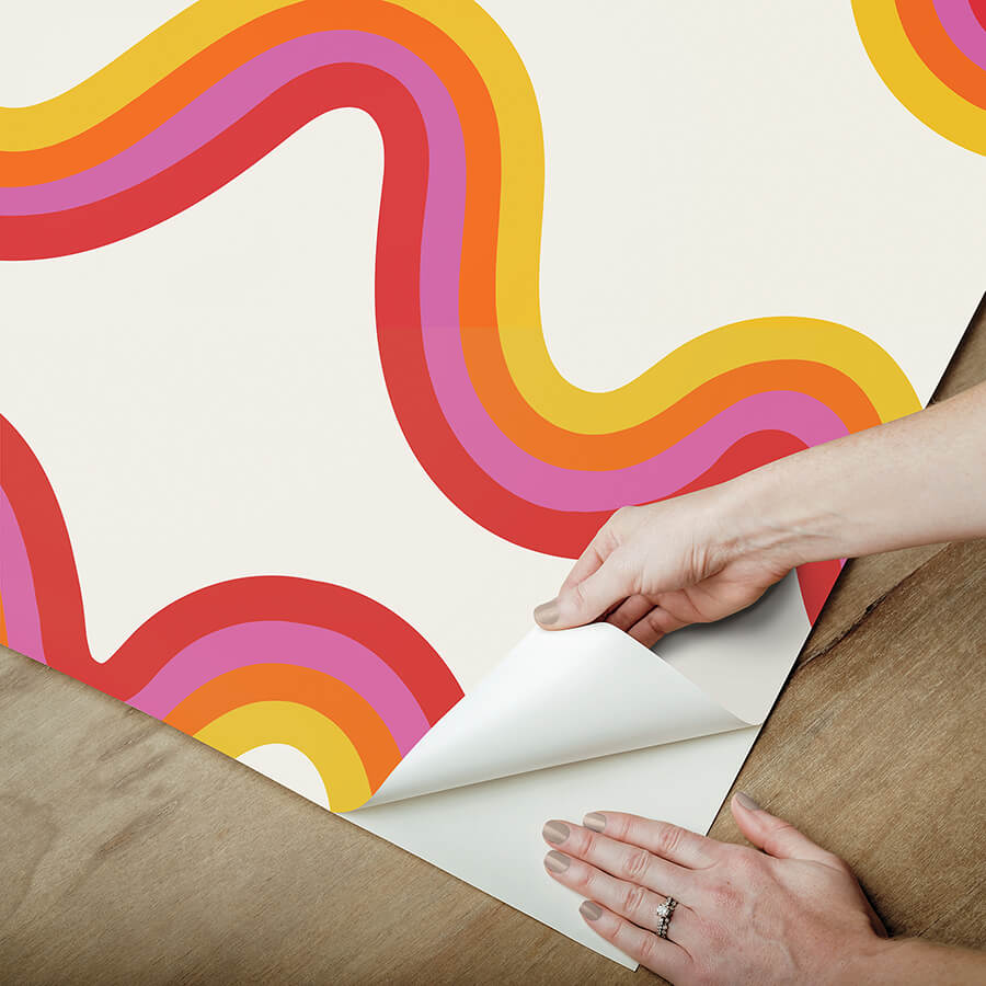 beverly-slopes-pink-peel-and-stick-wallpaper-york-wallcoverings-vgs6435 - York Wallcoverings Wallpaper