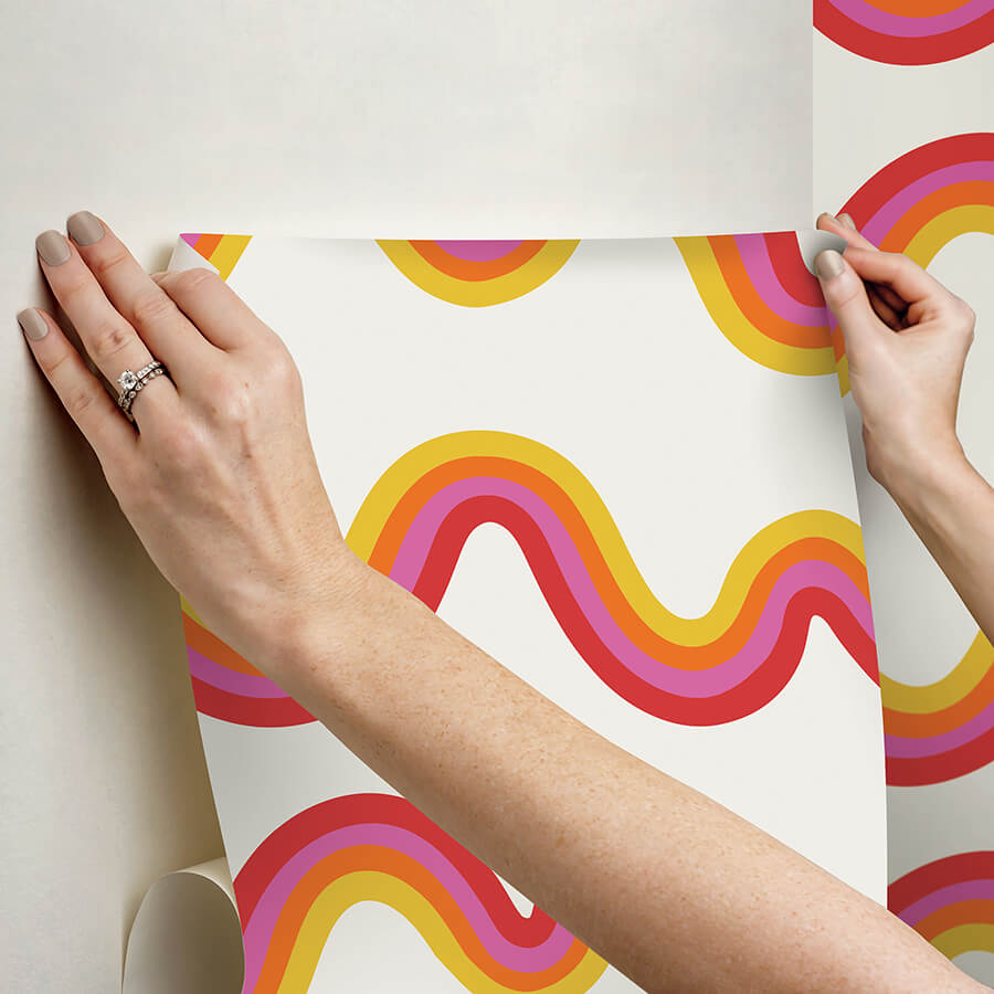 beverly-slopes-pink-peel-and-stick-wallpaper-york-wallcoverings-vgs6435 - York Wallcoverings Wallpaper