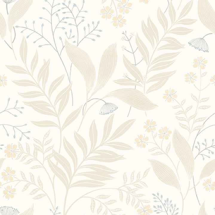 Amanda Beige Peel & Stick Wallpaper - York Wallcoverings - NUS6422