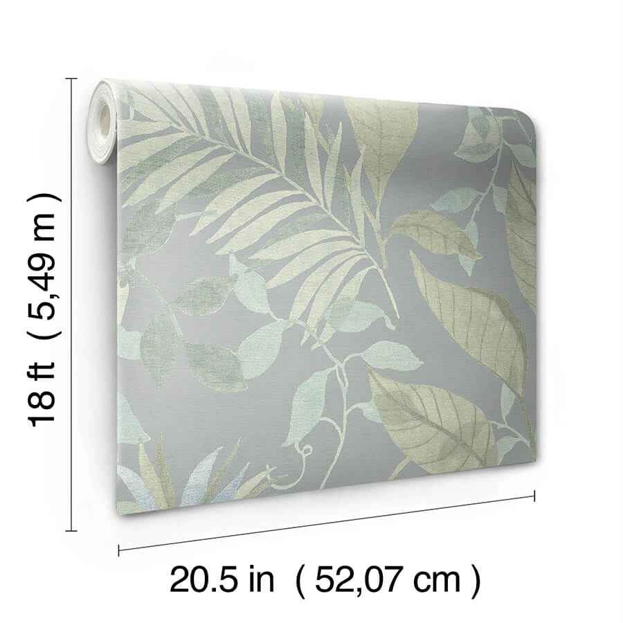 Jesinda Green Peel & Stick Wallpaper - York Wallcoverings - NUS6426 - York Wallcoverings Wallpaper