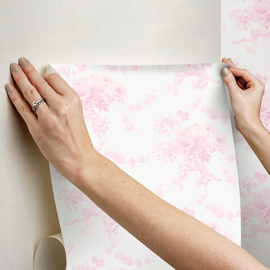 champagne-harbor-pink-dream-peel-and-stick-wallpaper-york-wallcoverings-lfs6433 - York Wallcoverings Wallpaper