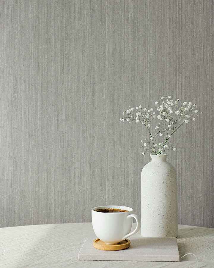 Midolin Canvas Taupe Texture Wallpaper - York Wallcoverings - 4171-17204 - York Wallcoverings Wallpaper