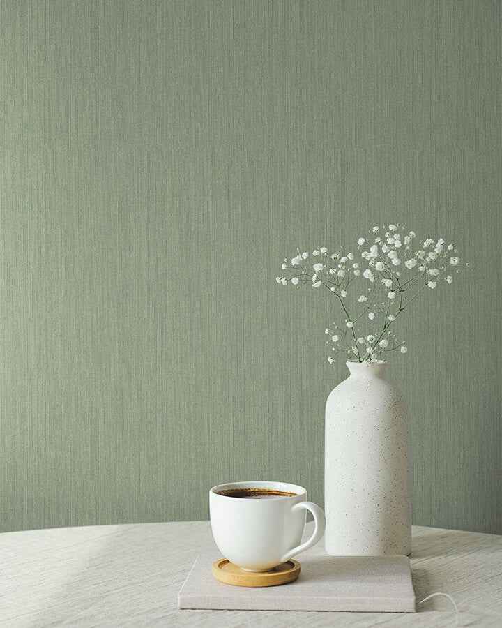 Midolin Oregano Green Texture Wallpaper - York Wallcoverings - 4171-17220 - York Wallcoverings Wallpaper
