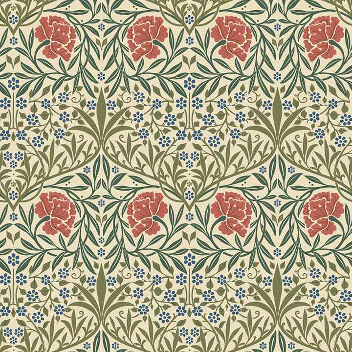 Oxford Union Green Floral Vines Wallpaper - York Wallcoverings - 4171-82043 - York Wallcoverings Wallpaper