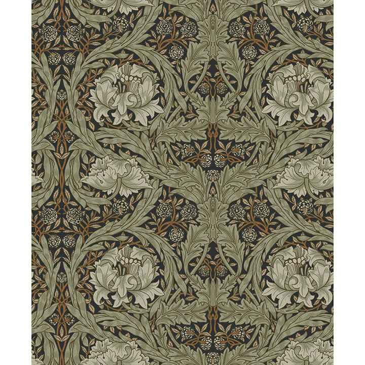 African Marigold Black Floral Wallpaper - York Wallcoverings - 4171-82073