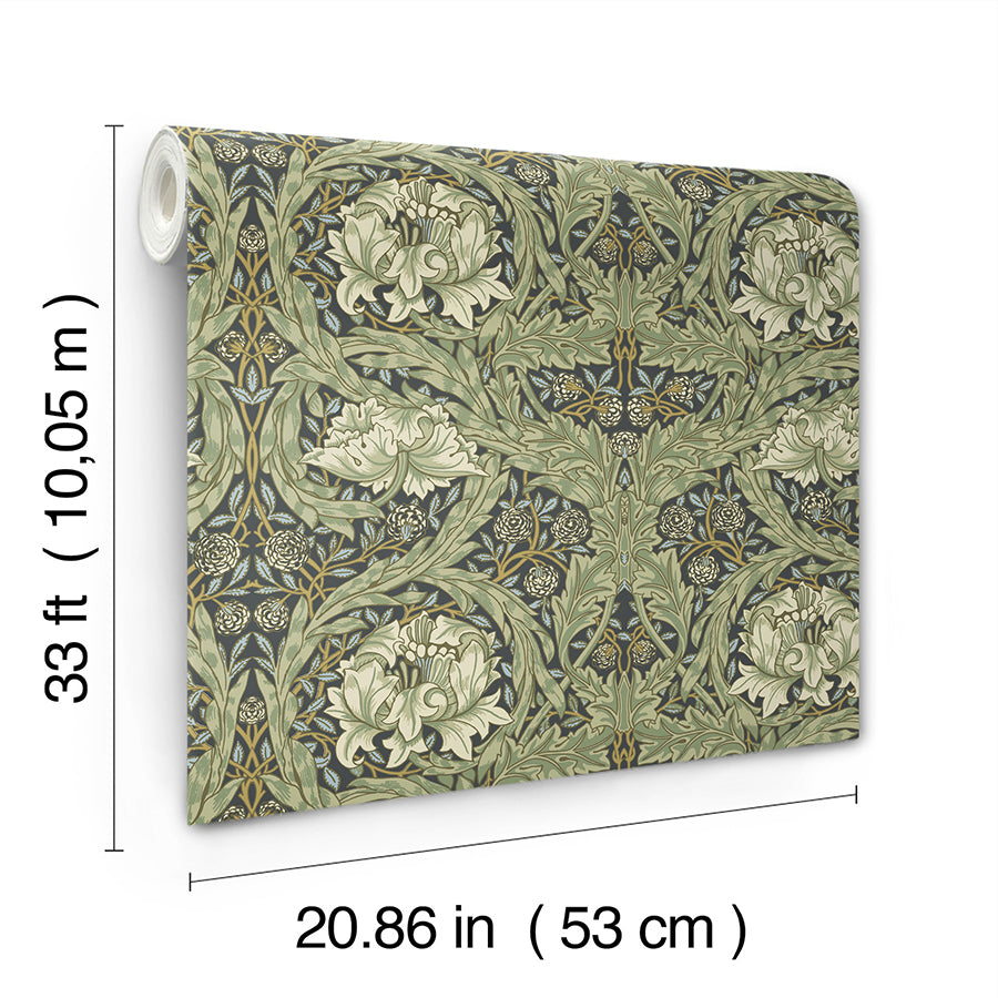 african-marigold-sea-green-floral-wallpaper-york-wallcoverings-4171-82075