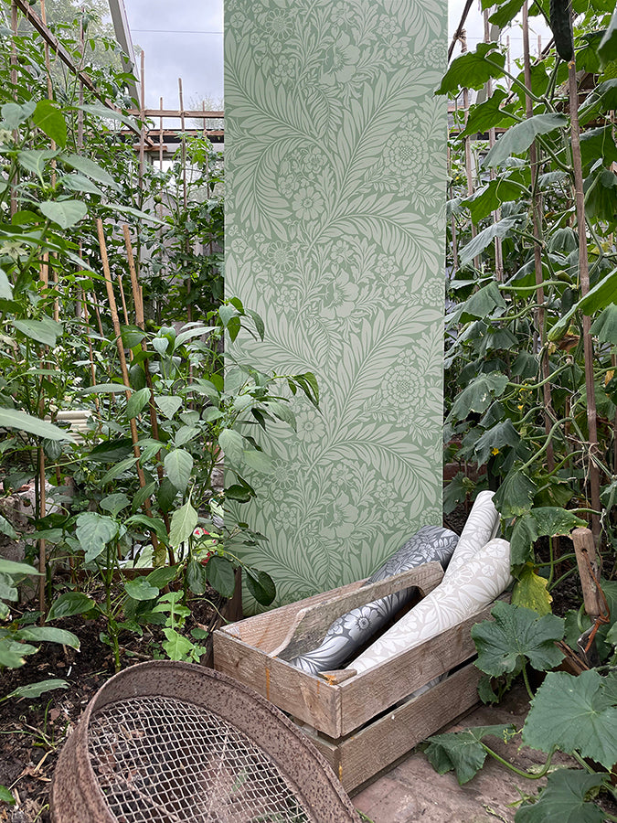 florence-green-leaf-wallpaper-york-wallcoverings-bg720 - York Wallcoverings Wallpaper