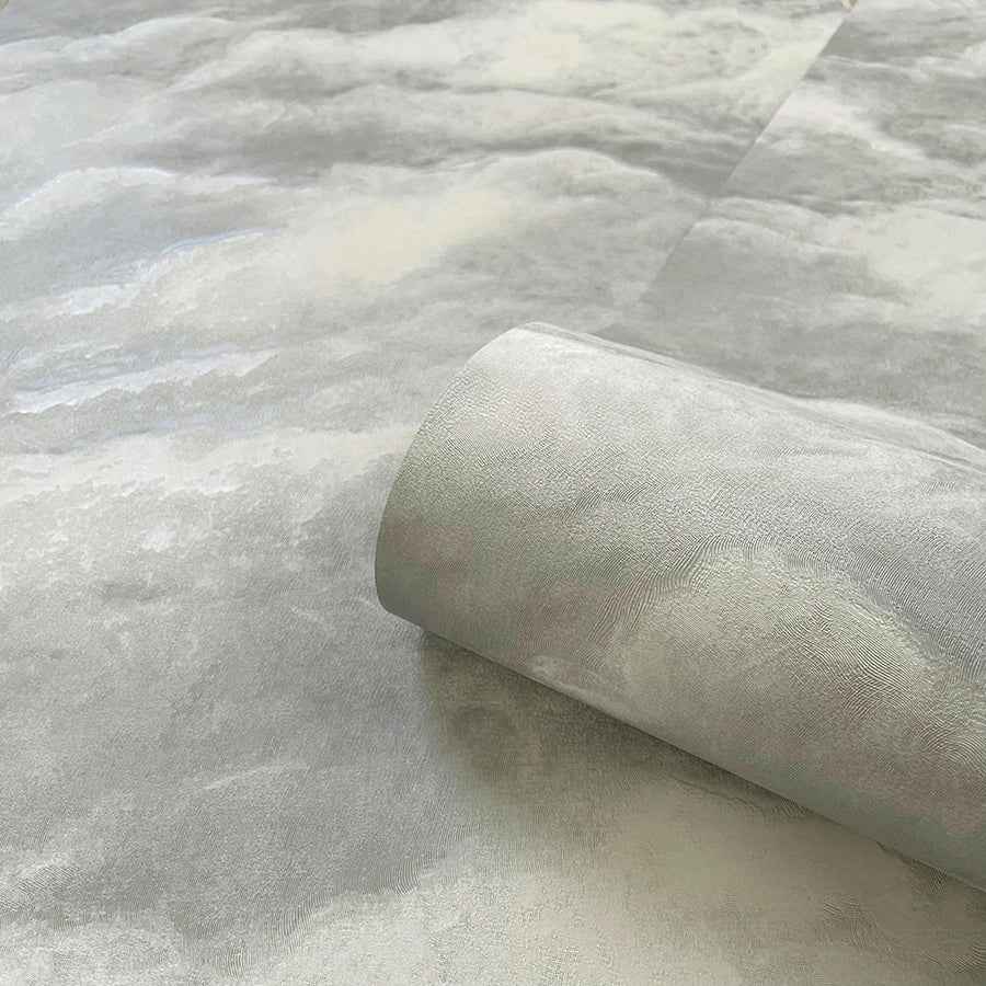 Nimbostratus Pewter Cloud Wallpaper - York Wallcoverings - BG5705 - York Wallcoverings Wallpaper