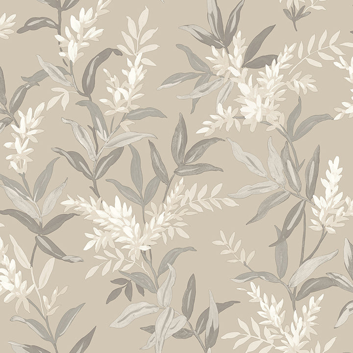 olivia-beige-floral-wallpaper-york-wallcoverings-bg5908 - York Wallcoverings Papel pintado