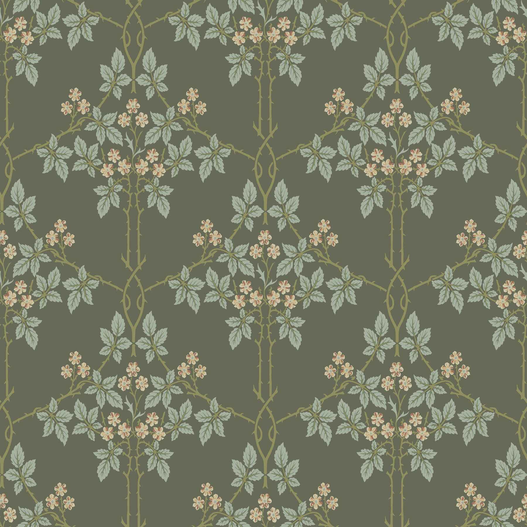 Blackberry Grey Vine Trellis Wallpaper - York Wallcoverings - 4171-82055