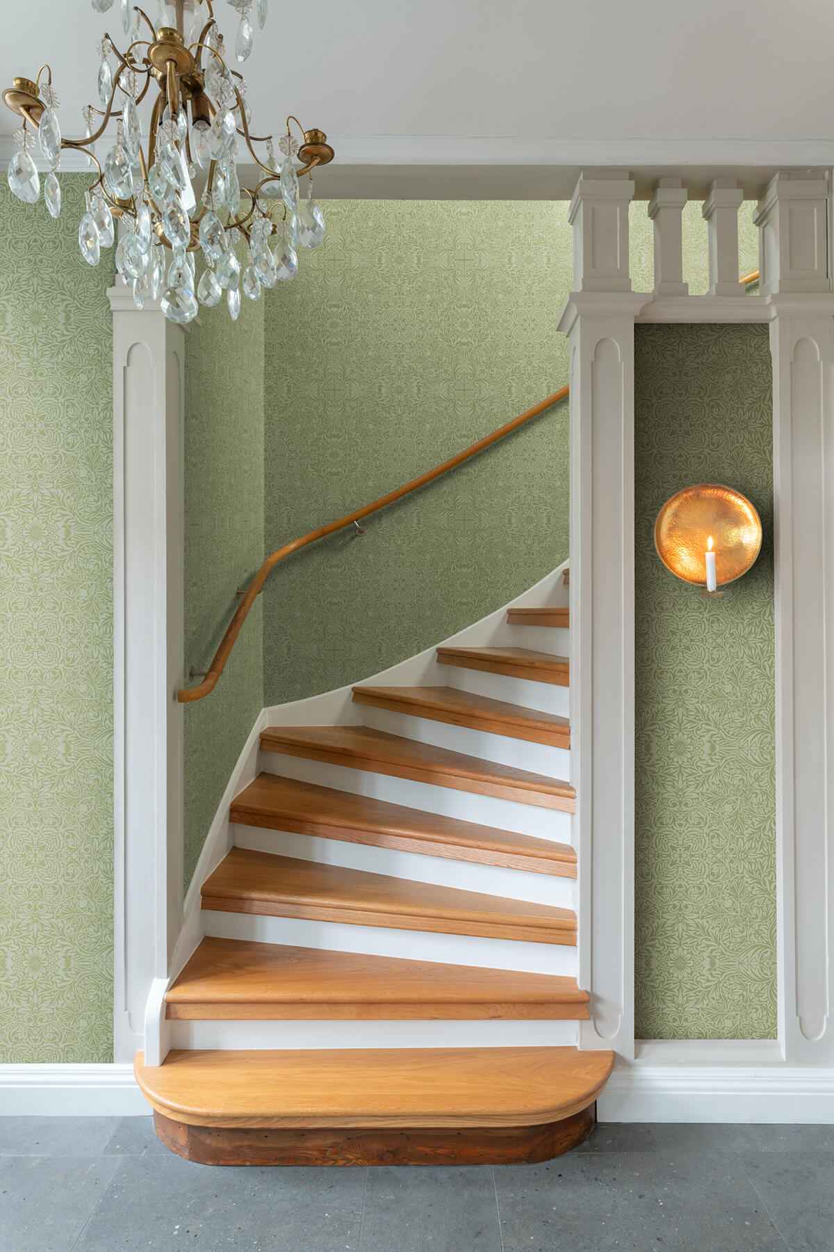 Ceiling Green Intricate Floral Wallpaper - York Wallcoverings - 4171-82071 - York Wallcoverings Wallpaper