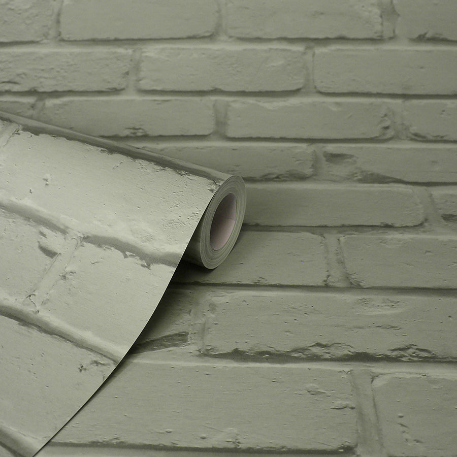 alpin-sage-painted-brick-wallpaper-york-wallcoverings-fd43603 - York Wallcoverings Wallpaper
