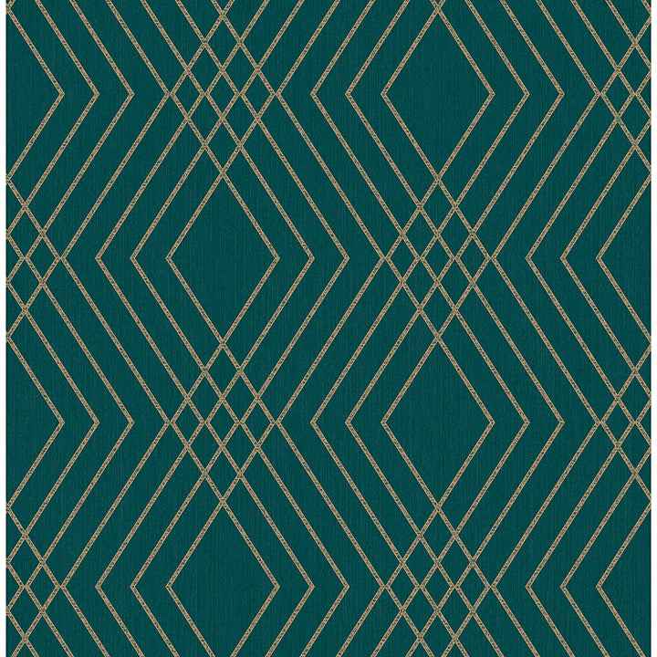Shard Evergreen Trellis Wallpaper - York Wallcoverings - FD43613 - York Wallcoverings Wallpaper