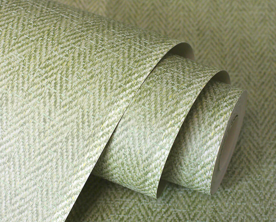 finn-green-chevron-stripe-wallpaper-york-wallcoverings-m1866 - York Wallcoverings Wallpaper