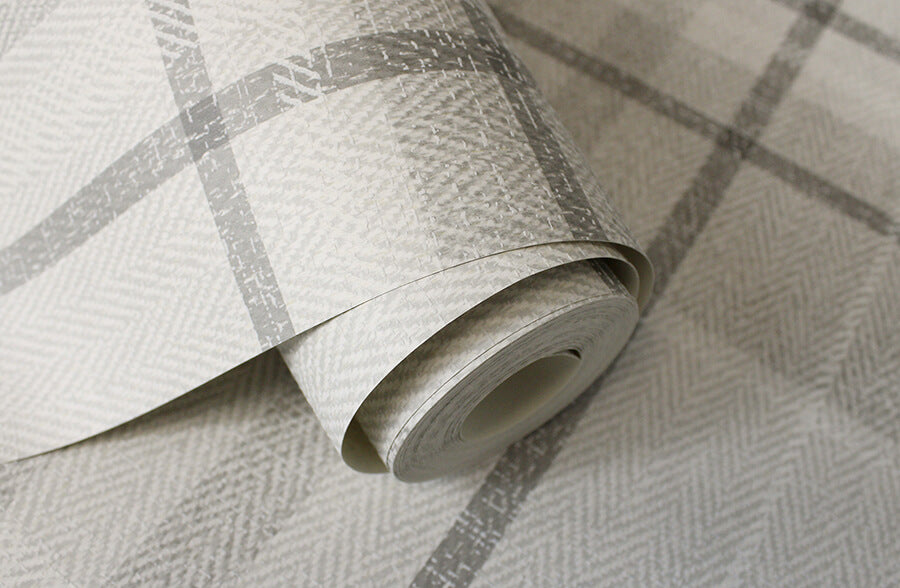 harris-grey-plaid-chevron-wallpaper-york-wallcoverings-m1871 - York Wallcoverings Wallpaper