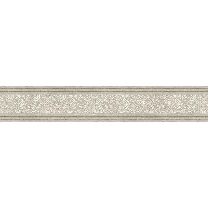 Carved Floral Taupe Trim Wall Border - York Wallcoverings - 4148-14503