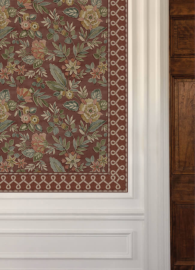 scalloped-ribbon-red-trim-wall-border-york-wallcoverings-4148-14506 - York Wallcoverings Wallpaper