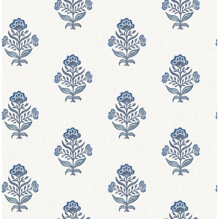 hollyhock-blue-floral-crest-wallpaper-york-wallcoverings-4148-27417