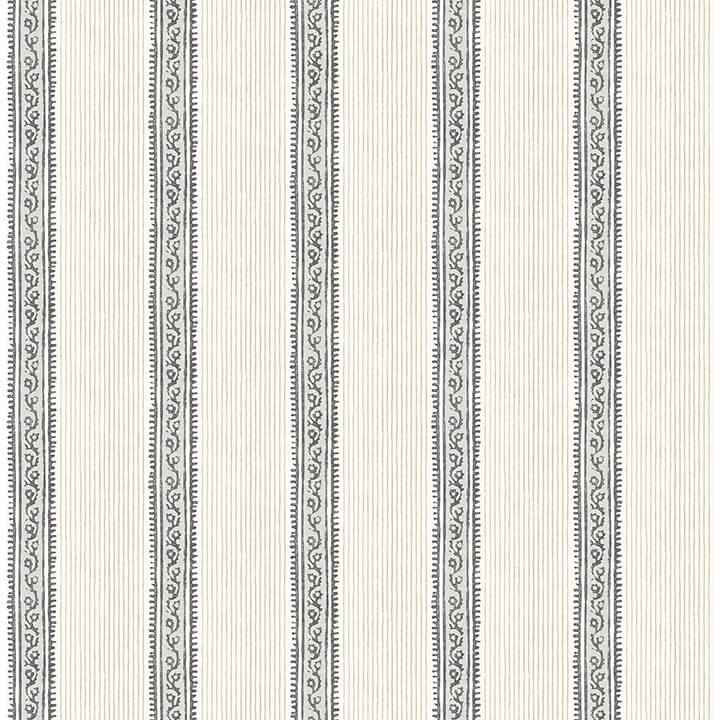Mandevilla Black Vine Stripe Wallpaper - York Wallcoverings - 4148-27426 - York Wallcoverings Wallpaper