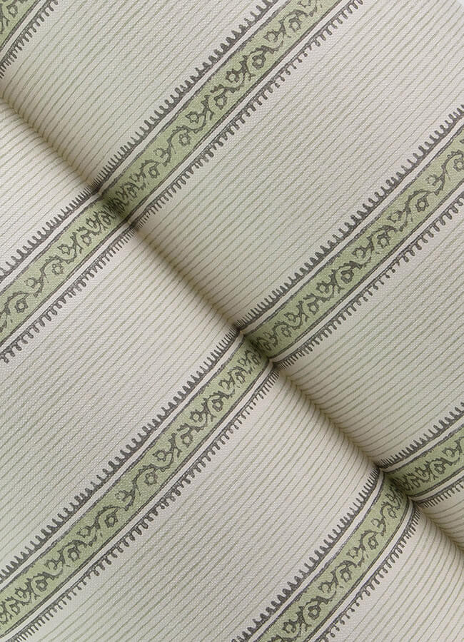 mandevilla-green-vine-stripe-wallpaper-york-wallcoverings-4148-27429 - York Wallcoverings Papel pintado