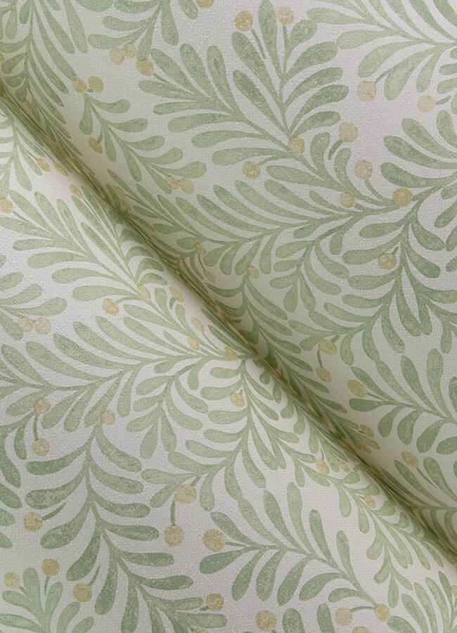 Chrysantha Sage Berry Branches Wallpaper - York Wallcoverings - 4148-27444 - York Wallcoverings Wallpaper