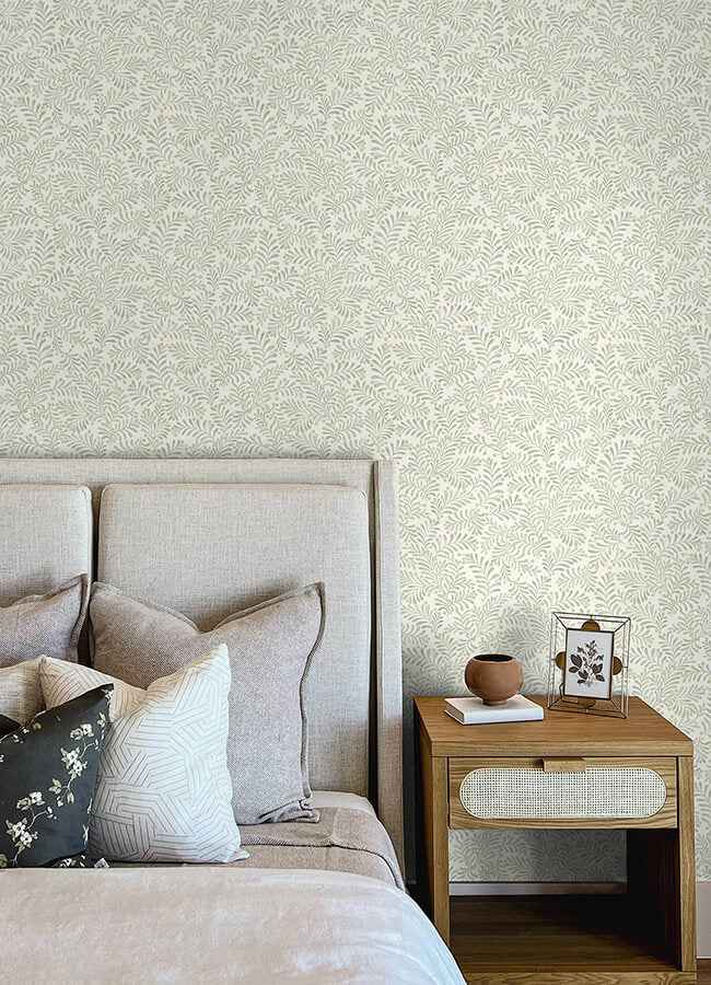 Chrysantha Sage Berry Branches Wallpaper - York Wallcoverings - 4148-27444 - York Wallcoverings Wallpaper