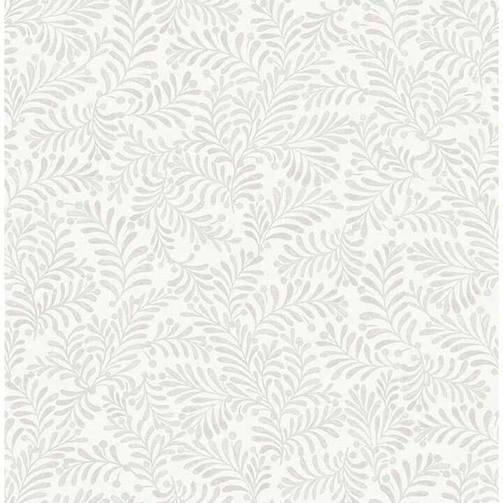 Chrysantha Light Grey Berry Branches Wallpaper - York Wallcoverings - 4148-27445 - York Wallcoverings Wallpaper