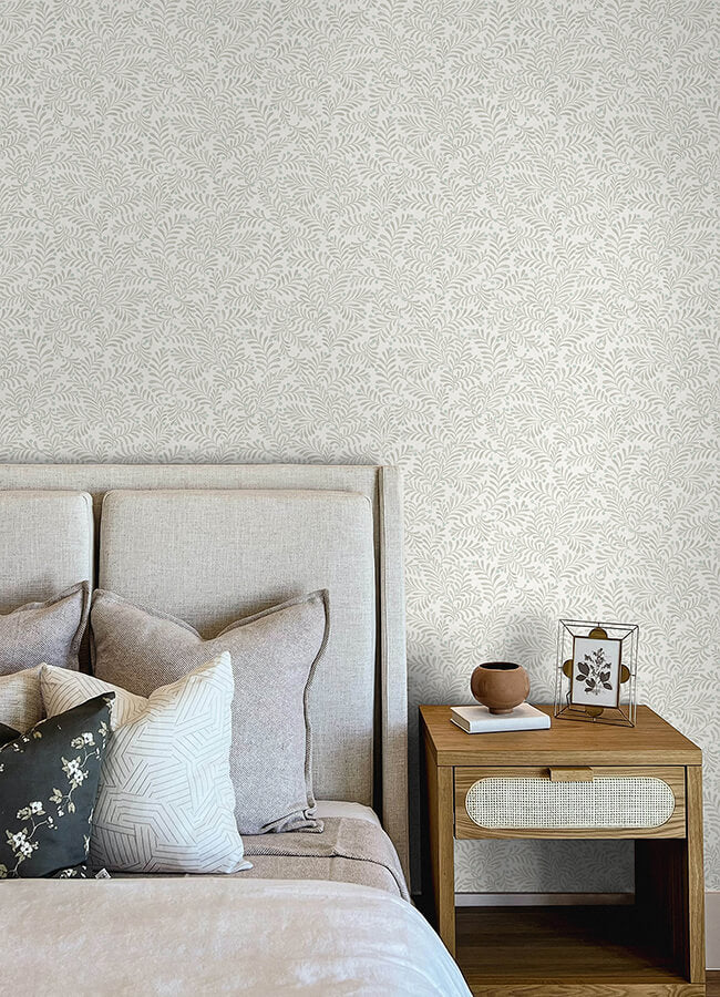 chrysantha-light-grey-berry-branches-wallpaper-york-wallcoverings-4148-27445 - York Wallcoverings Wallpaper