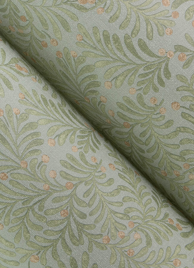 chrysantha-aqua-berry-branches-wallpaper-york-wallcoverings-4148-27446 - York Wallcoverings Wallpaper