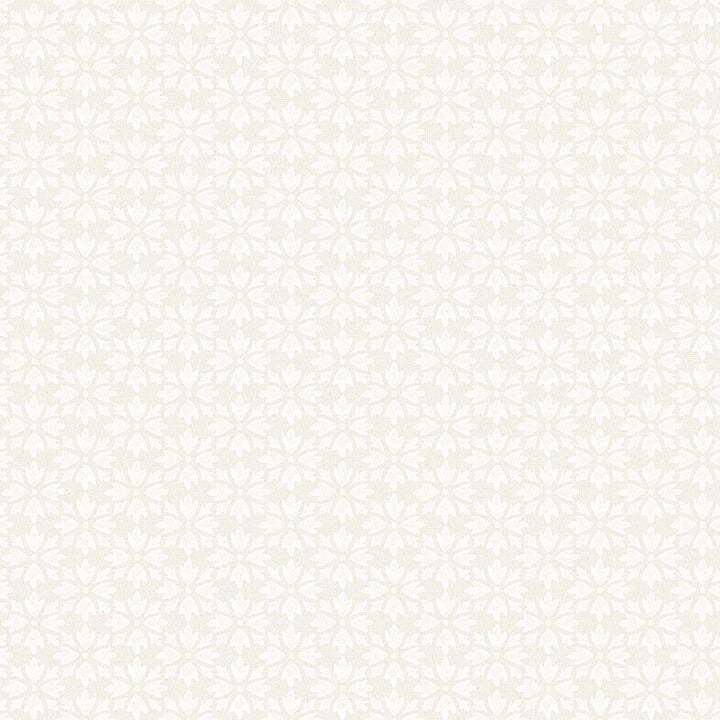 phlox-beige-floral-stamp-wallpaper-york-wallcoverings-4148-27453 - York Wallcoverings Wallpaper