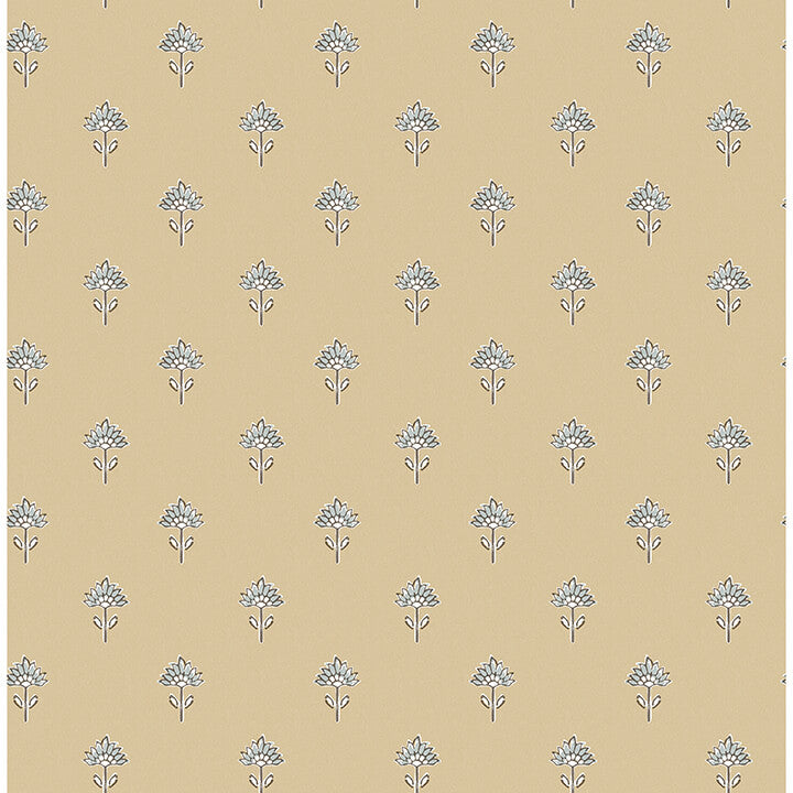 surdiva-honey-floral-fan-wallpaper-york-wallcoverings-4148-27458 - York Wallcoverings Wallpaper