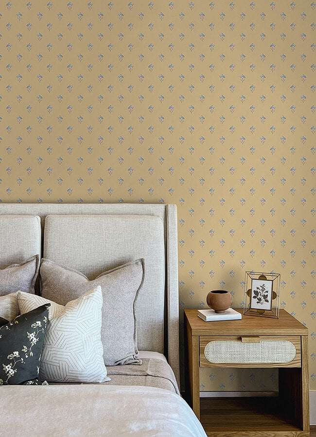 surdiva-honey-floral-fan-wallpaper-york-wallcoverings-4148-27458 - York Wallcoverings Wallpaper