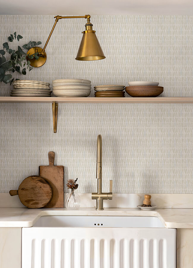 nabi-beige-geometric-wallpaper-york-wallcoverings-4148-27464 - York Wallcoverings Papel pintado
